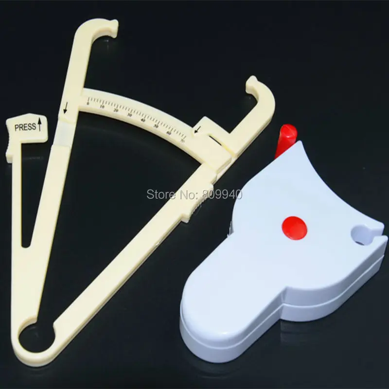 Комбинированный калибр для измерения жира + рулетка тела. В комплект входит