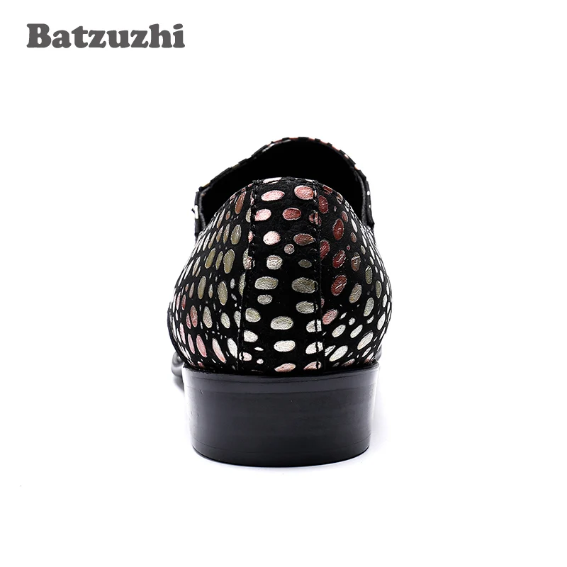Batzuzhi японские модные мужские туфли деловые строгие для мужчин цветные вечерние