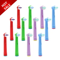 12pcs replacement kids children tooth brush heads for oral b eb 10a pro health stages electric toothbrush oral care 3d excel