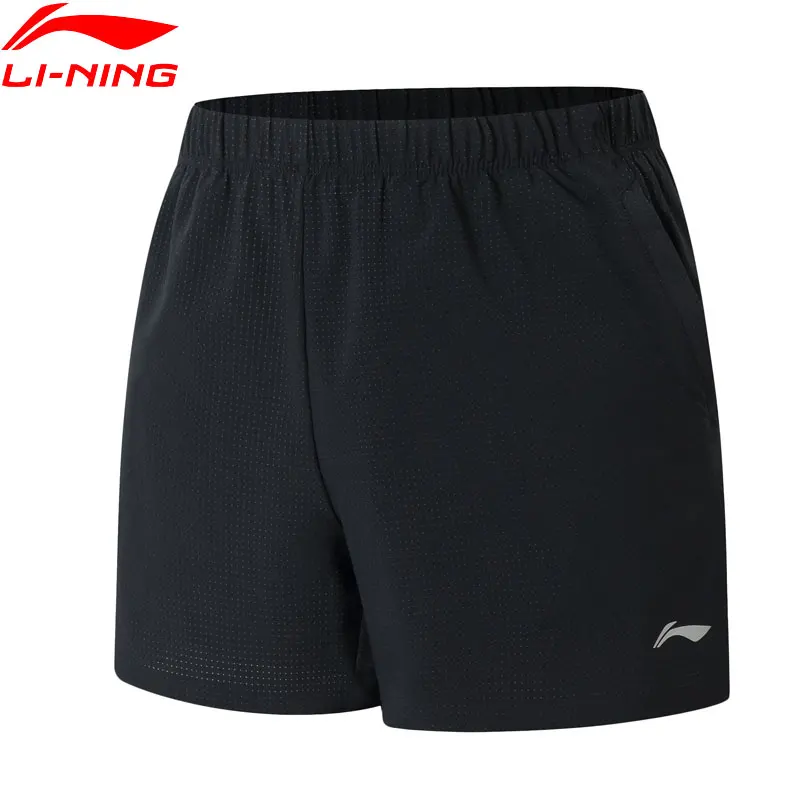 Li-Ning мужские шорты для бега обычная посадка 87% нейлон 13% спандекс подкладка