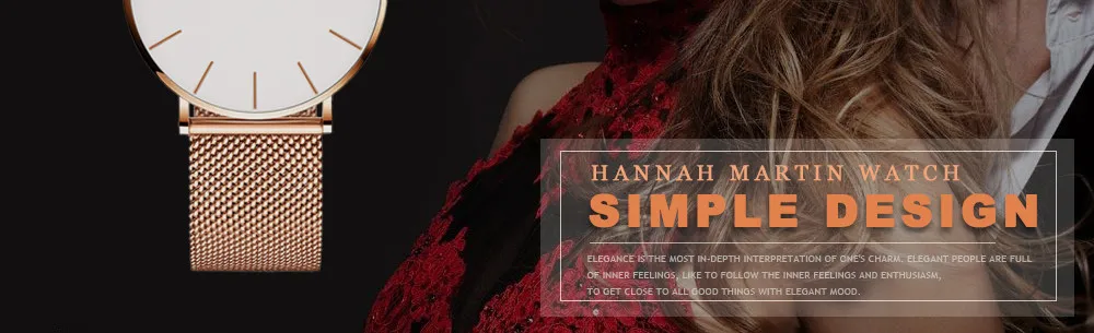 Модные женские часы в простом стиле Япония часы с кварцевым механизмом HANNAH Martin новые женские повседневные платья часы Reloj Mujer