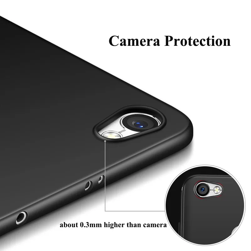 MPCQC High Quality Black Simple Design Soft Back Cover For Xiaomi Mi 5X 5S 6 Max 2 Redmi 3S 4X 4A 5 Note 3 5A Telephone | Мобильные
