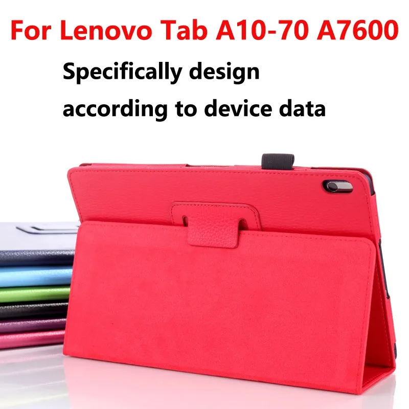 Модный чехол из искусственной кожи для Lenovo Idea Tab A10 70 A7600 A7600h A7600f Подставка