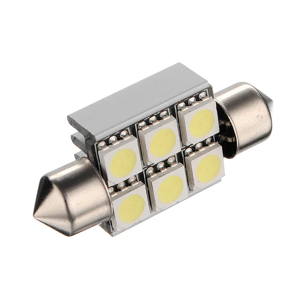 Лампа светодиодная автомобильная 36 мм светодиодный 6 SMD 12 В|festoon 36mm|smd whiteerror free |