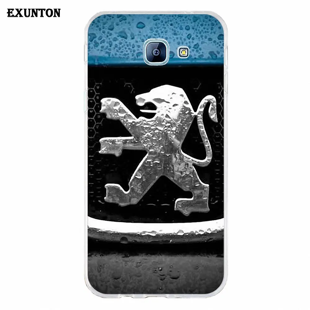as picture ТПУ Новое поступление года для Galaxy J1 J2 J3 J330 J4 J5 J6 J7 J730 J8 mini Pro Логотип Peugeot - Цвет: as picture