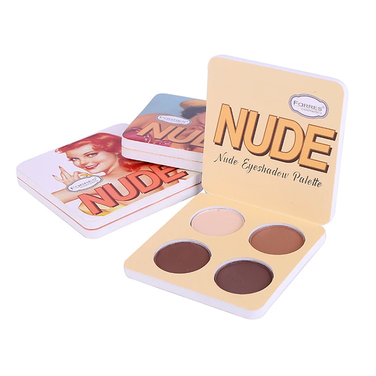 Новый бренд тени Водонепроницаемый Shimmer пигменты 4 цвета матовая минералы