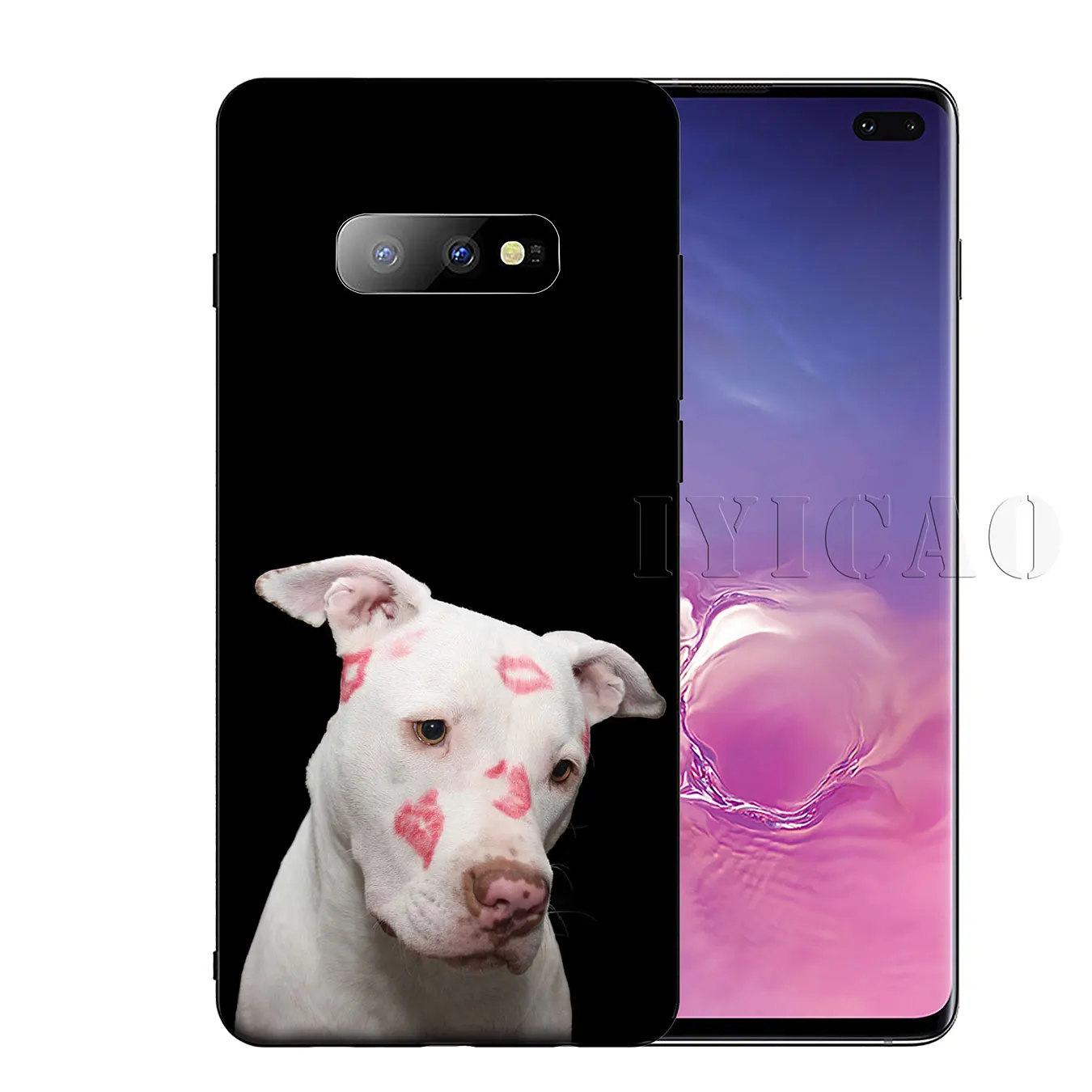 Черный мягкий силиконовый чехол для телефона Pit Bull Lovely Pet Dog Pitbull Samsung Galaxy S20 Ultra S10 Lite