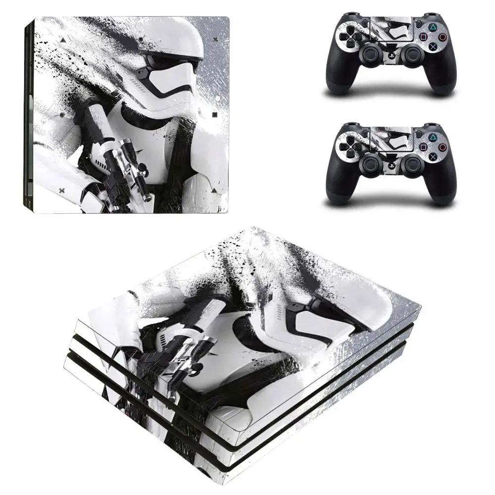 С принтом «Звездные войны» PS4 Pro кожи Стикеры наклейка для Игровые приставки 4 консоли и 2 контроллер PS4 Pro кожи Стикеры винил - Цвет: YSP4P-0575