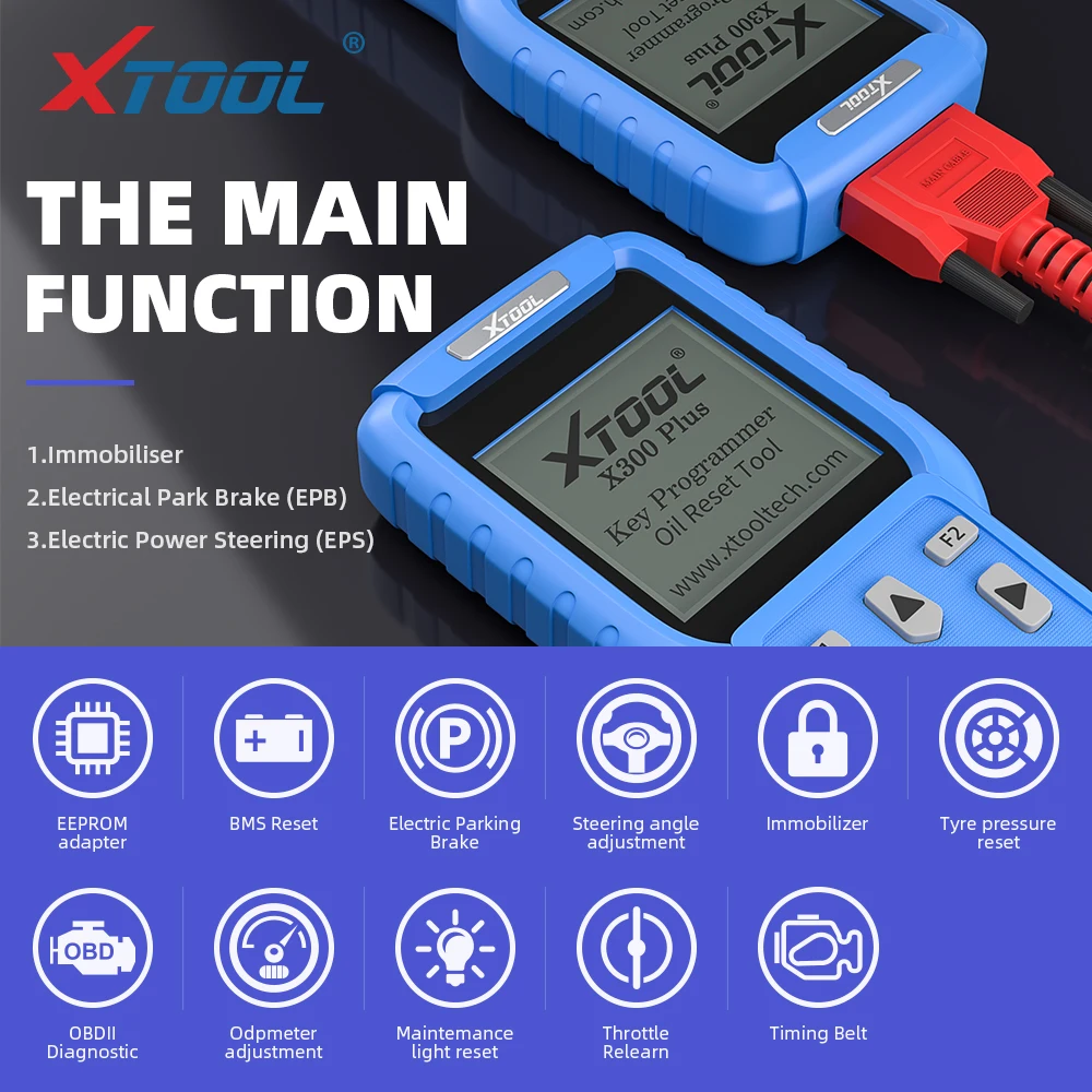 Диагностический инструмент XTOOL X300 Plus автоматический программатор ключей OBD2 с