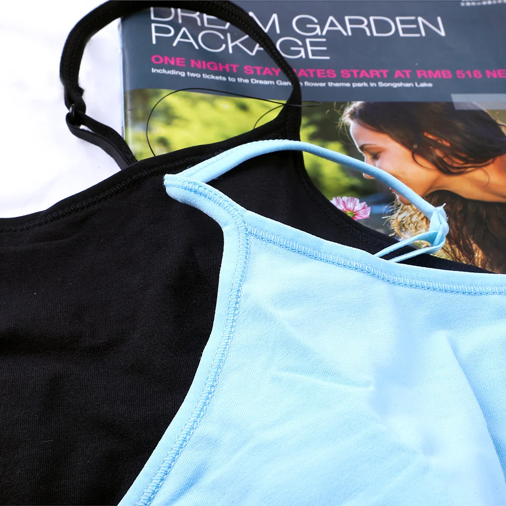 Attrico, Женская майка, нижнее белье, хлопок, мягкий, тонкий, слинг, безрукавка, регулируемые лямки, ночная Пижама, одежда для фитнеса, упаковка из 2 предметов
