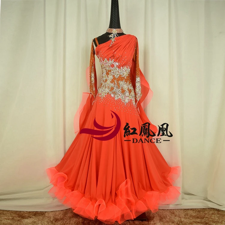 Стандартное бальное платье для женщин Новинка 2018 на заказ с высоким воротником и