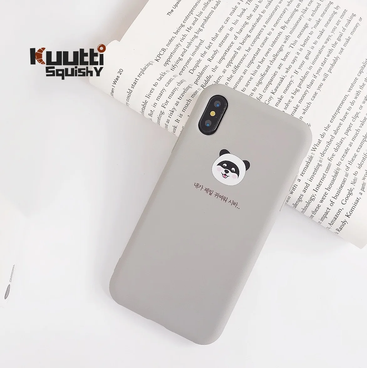 Kuutti Squishy Милый Панда собака Корейская пара силиконовые чехлы для телефонов iPhone 7