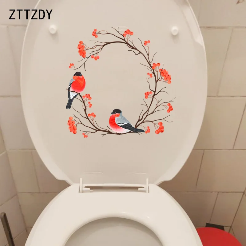 ZTTZDY 20 6*20 7 см Акварельная ручная роспись гирлянда птица туалет наклейка