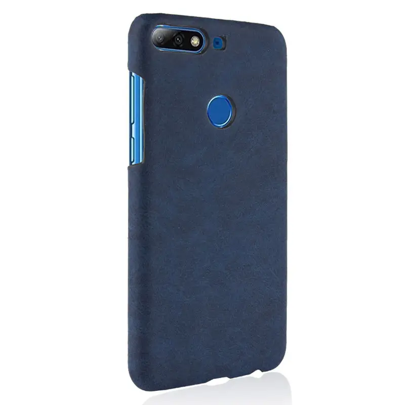 For Huawei Y7 Pro 2018 Case Luxury Retro PU Leather Y7Pro Hard Phone Y 7 |