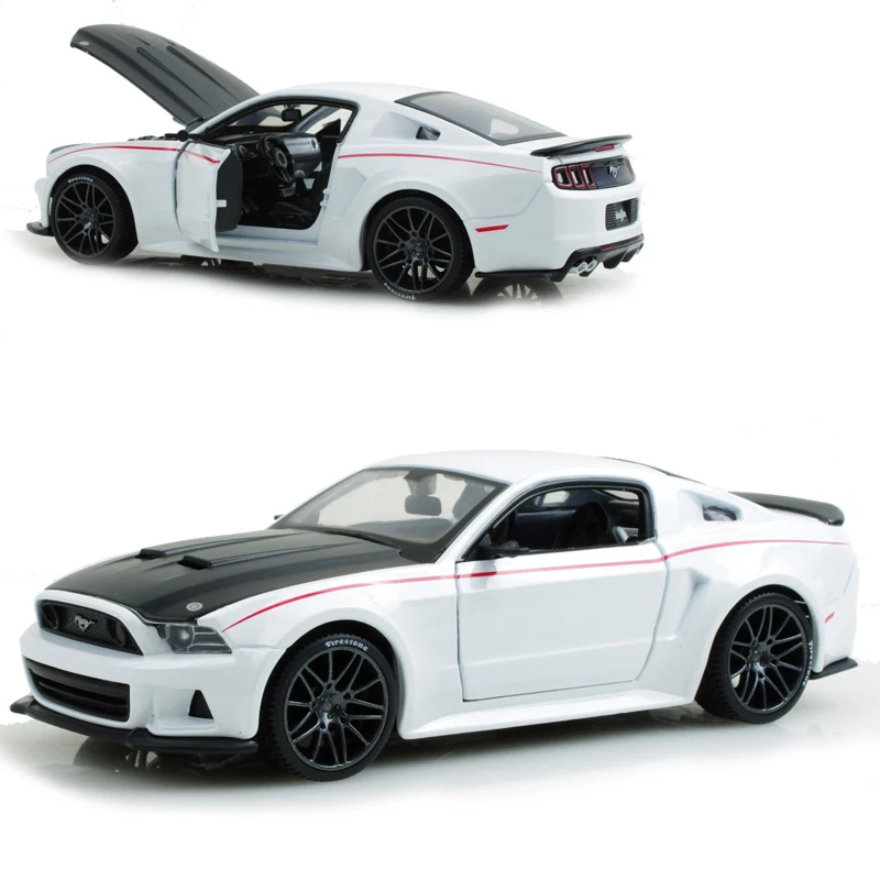 

Модель металлического гоночного автомобиля Maisto Mustang Boss302 из белого сплава 1:24, коллекционные модели спортивных автомобилей, игрушки для пода...