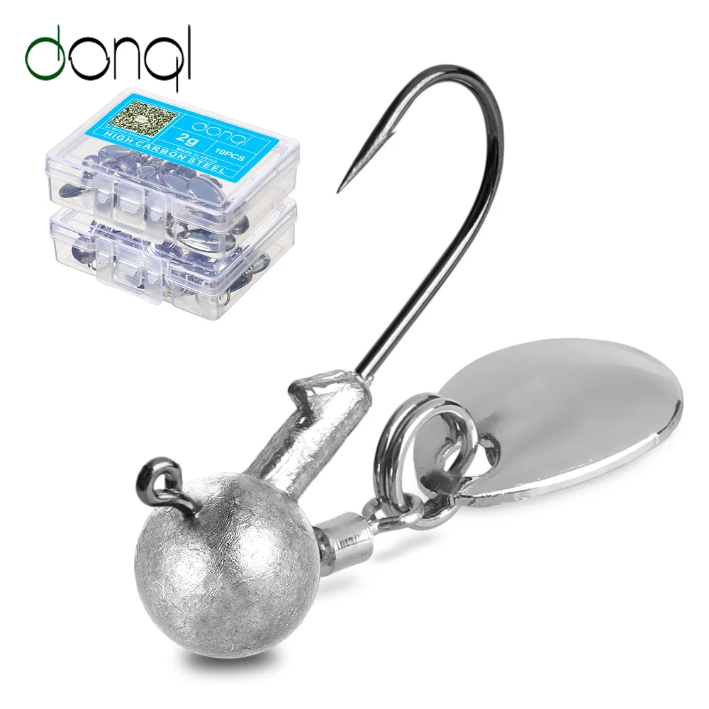 DONQL 5 шт. Lead Jig Head рыболовный крючок 2g 4g приманка со свинцовым для ловли на приманку