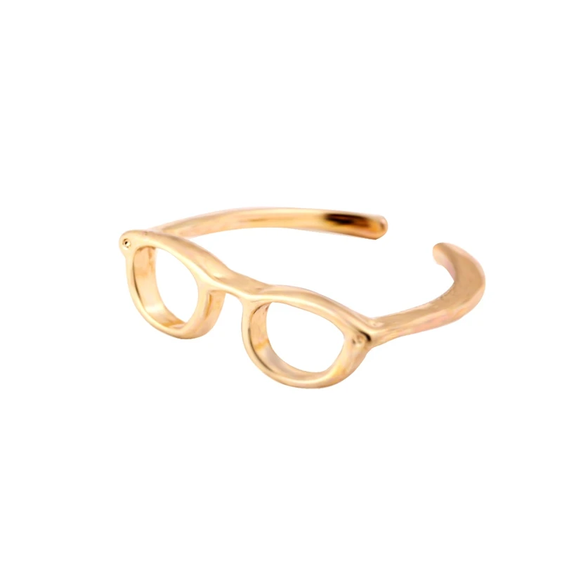 Мини 1 шт. новые модные ювелирные изделия милые панк очки перстни для женщин