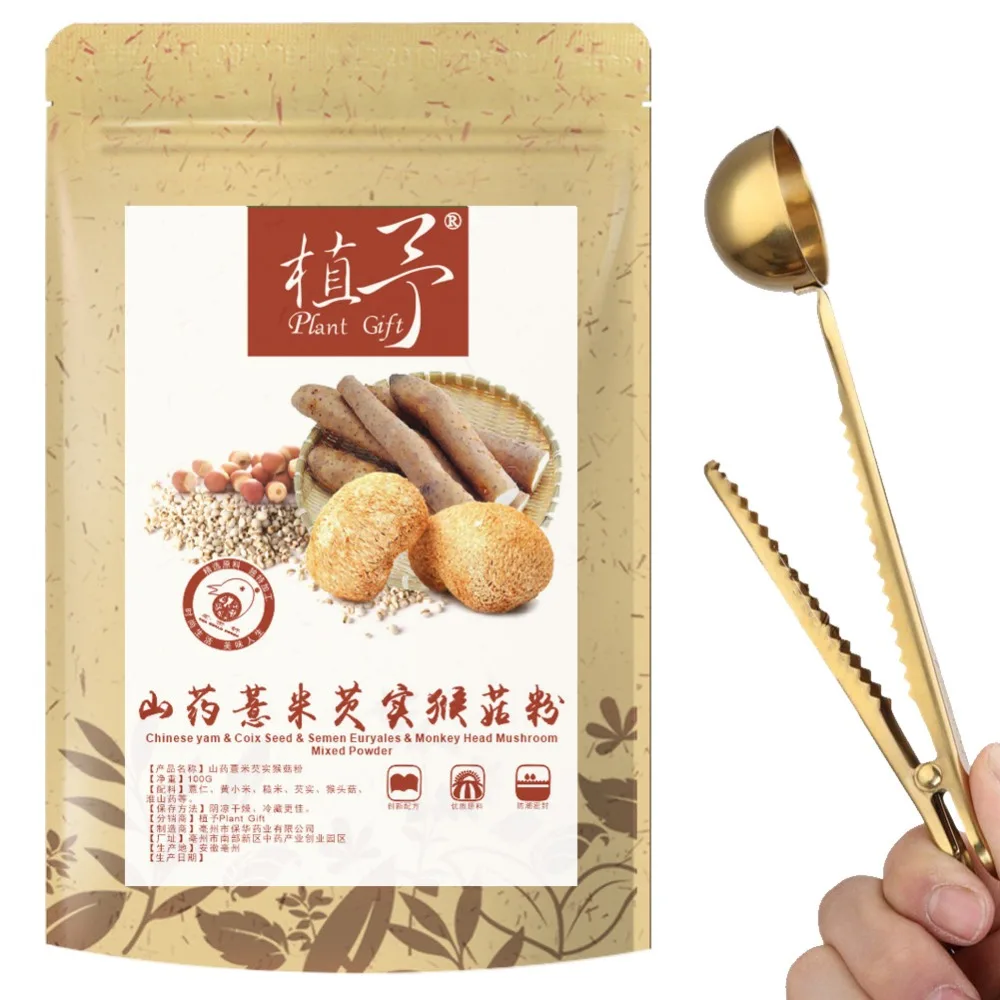 Чистый натуральный 100 г Китайский завод Yam & Coix семена Semen Euryales голова обезьяны