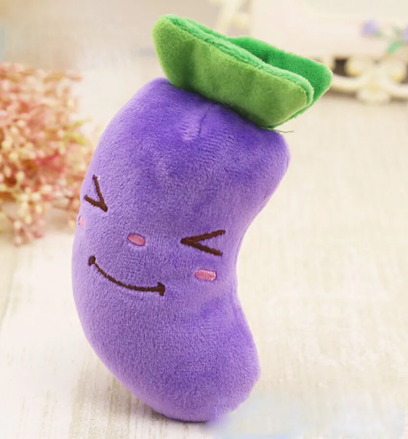 Жевательная игрушка для щенков пищащий плюшевый звук милые растительные