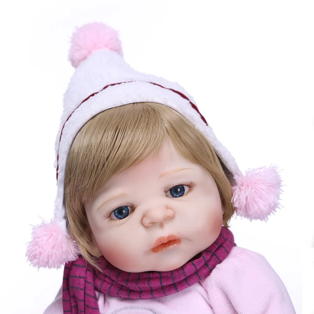 Nicery 22 дюйма 55 см Bebe Reborn Baby Doll Жесткий Силиконовый мальчик девочка игрушка подарок