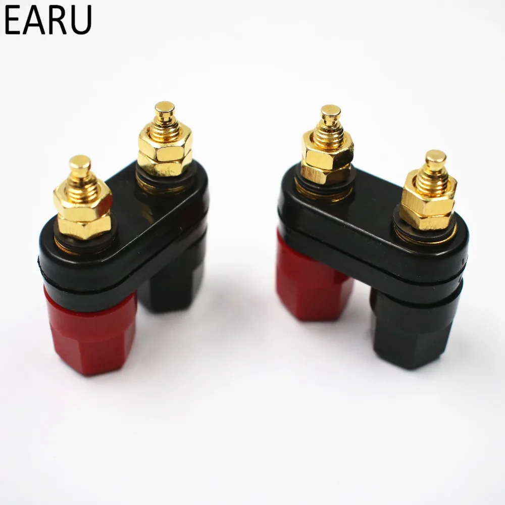 1 шт. Продажа качества банановые вилки пара терминалов красный черный разъем