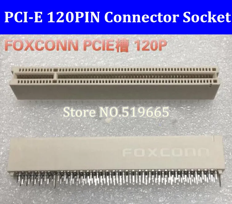 Foxconn PCI E 120PIN разъем гнезда 120 pin pcie Разъем|Компьютерные кабели и разъемы| |