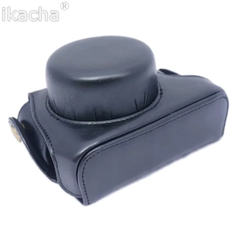 

PU Camera Video Bag Case Cover with Shoulder Strap for Panasonic Lumix GF7 GF8