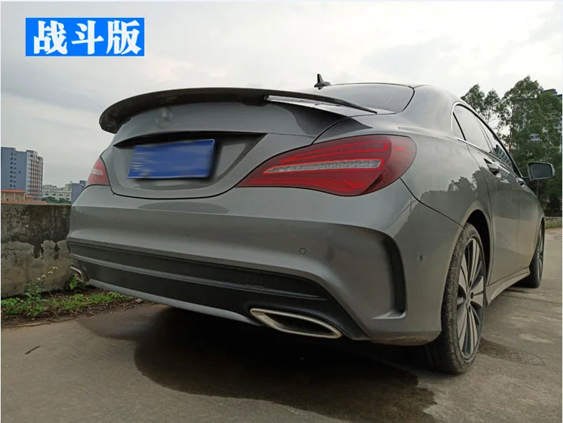 Для Benz CLA W117 спойлер- Высокое качество ABS Материал заднего крыла первоклассника Цвет задний спойлер RT стиль