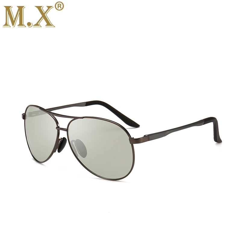 Gray frame Mx фотохромные солнцезащитные очки для мужчин поляризационные Хамелеон Солнцезащитные очки Мужские Меняющие цвет солнцезащитные очки День ночного видения вождения очки - Цвет линз: Gray frame