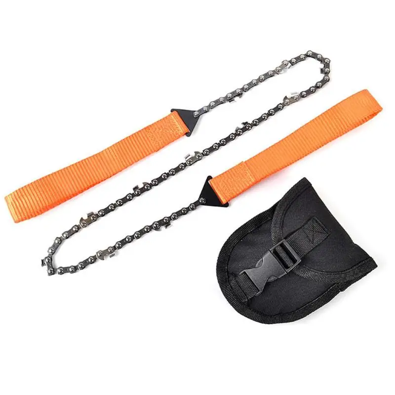 Outdoor Camping Orange Braided Handle Hand Zipper Saw Survival Equipment | Спорт и развлечения