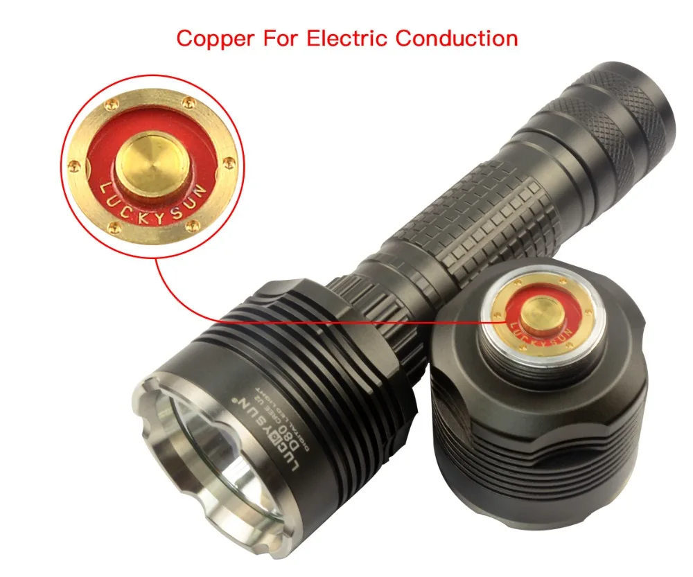 Luckysun D80 Cree XML тактический фонарик светильник светодиодный Рождество лампы