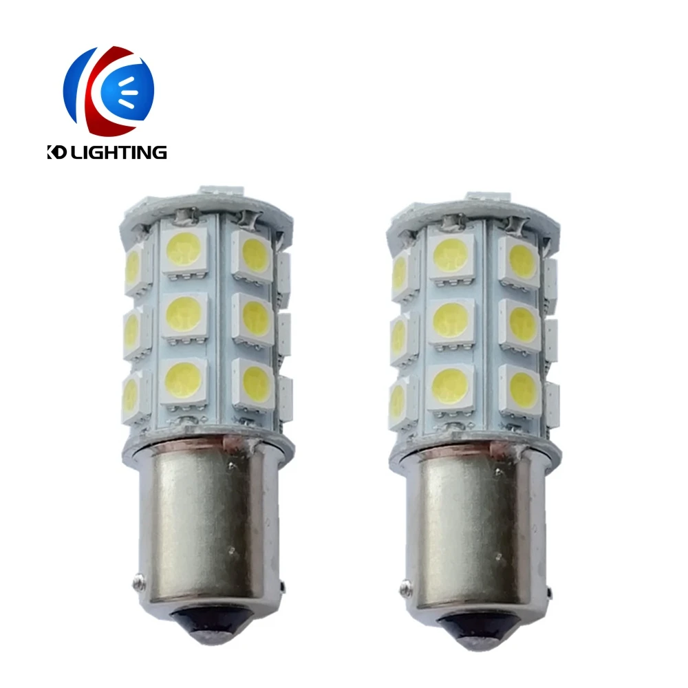 KD 100 шт./партия P21W BA15s 1156 1157 Bay15d 5050 SMD 27 светодиодный Автомобильный источник света