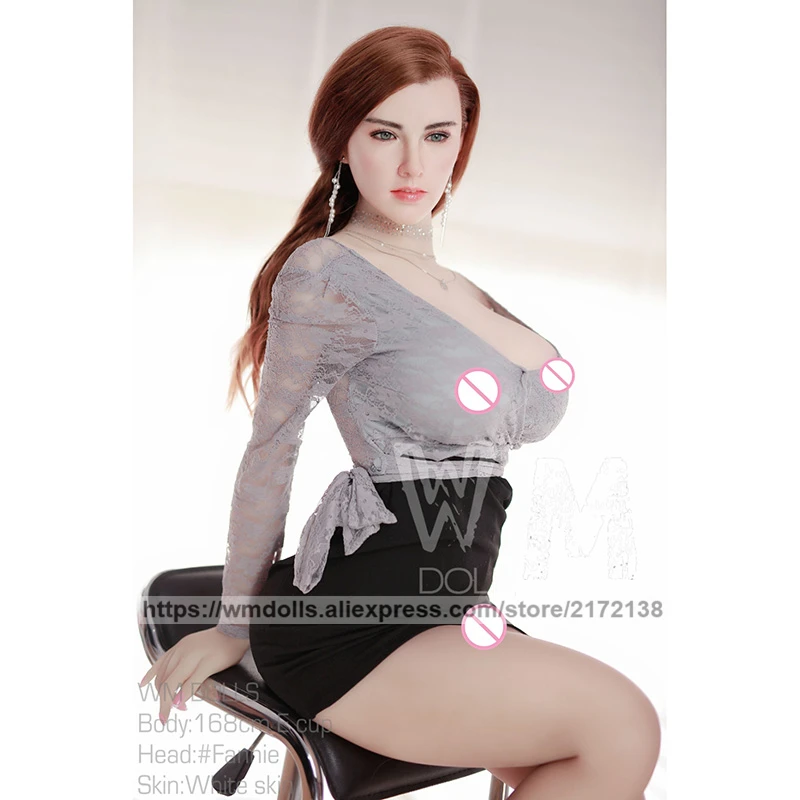 Реалистичная Силиконовая секс кукла WMDOLL 168 см голова с телом из ТПЭ настоящая для