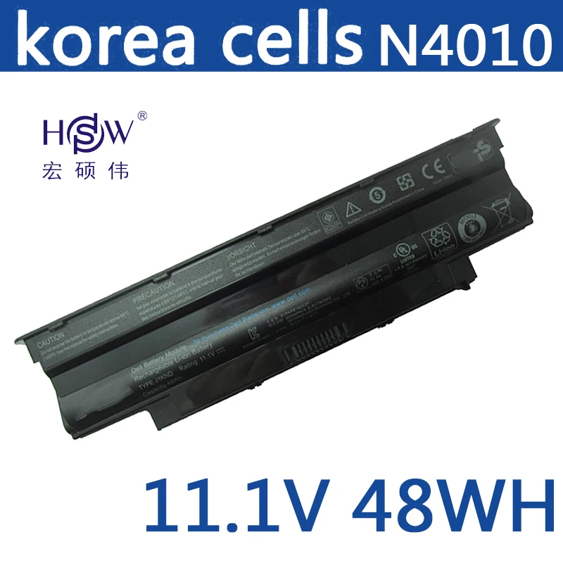 HSW Аккумулятор для ноутбука Dell M4040 M411R M5040 M511R N3110 N4050 N4120 N5050 1450 1440 1540 1550 VOSTRO 3450 3550 3750