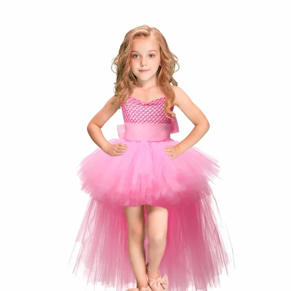 Tutu Dress Baby Girls Boys Prom Strap New 2019 White Black Pink Flower Handmade Princess Fluffy Soft Mesh Tulle | Детская одежда и