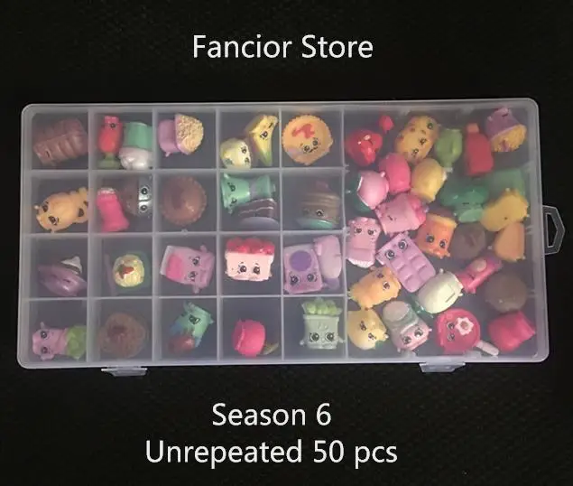SEASON 6 50 PCS 25-50 PCS/LOT Unrepeated 3cm Shop kin Season 1 2 3 4 5 6 7 8 9 Shopping Dolls Catoon Figures Toys Tools Kids Christmas Gift - Цвет: SEASON 6 50 PCS