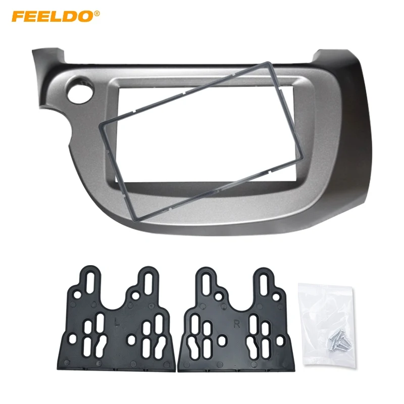 FEELDO автомобильный DVD/CD Радио стерео панель Fascia Рамка адаптер комплект для Honda FIT Jazz