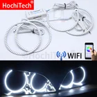 Wi-Fi Беспроводной RGB многоцветный светодиодный ангельский глаз Halo кольца дневной свет для LEXUS IS200 IS300 1998 1999 2000 2001 2002 2003 2004 2005