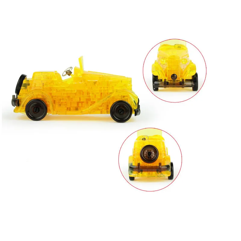 DIY Забавные 3D Хрустальные Пазлы классические автомобили собранные модельные автомобили Пазлы Развивающий Пазл игрушки для детей toy097