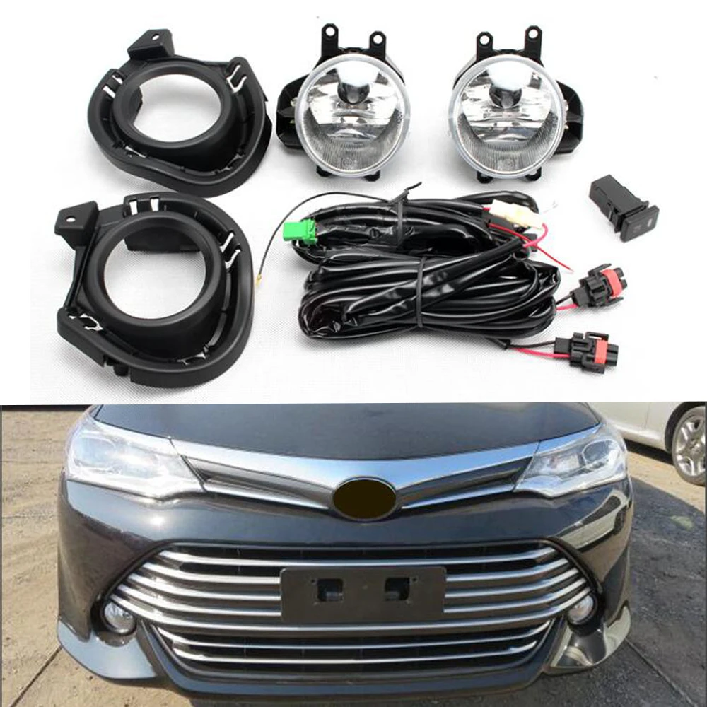 Автомобильный противотуманный светильник в сборе для Toyota Corolla AXIO 12 В DRL передний бампер светодиодный комплект противотуманных фар автомобильные аксессуары