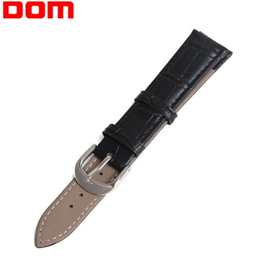 Часы DOM унисекс из искусственной кожи ремешок для часов мужчин и женщин 22 мм 20 18 16