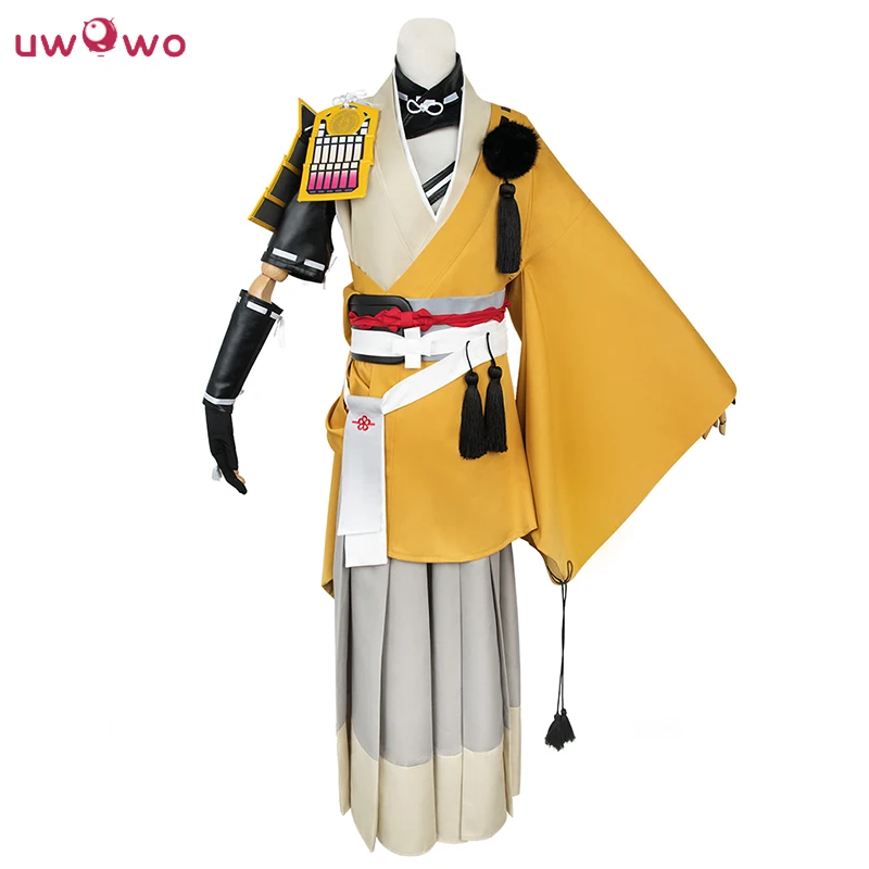 UWOWO Kogitsunemaru косплей Touken Ranbu онлайн желтый кимоно из полиэстера мужской костюм