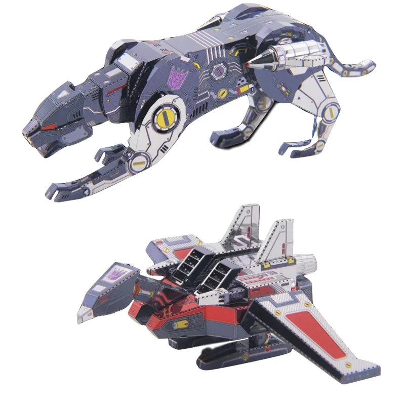 LASERBEAK RAVAGE MU 3D металлические головоломки Рисунок игровая лента силы модель собрать 3D модели подарок игрушечные лошадки для детей - Цвет: LASERBEAK RAVAGE