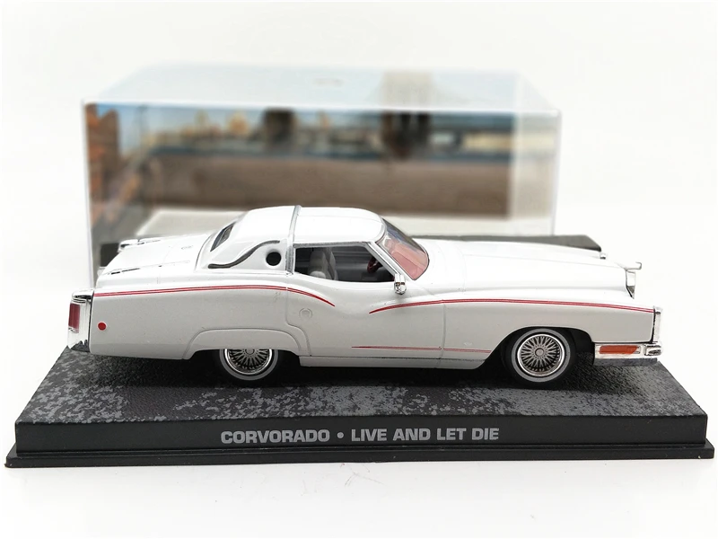 1:43 UH collecations литая модель автомобиля Cadillac Eldorado(corvorado) белый миниатюрный автомобиль