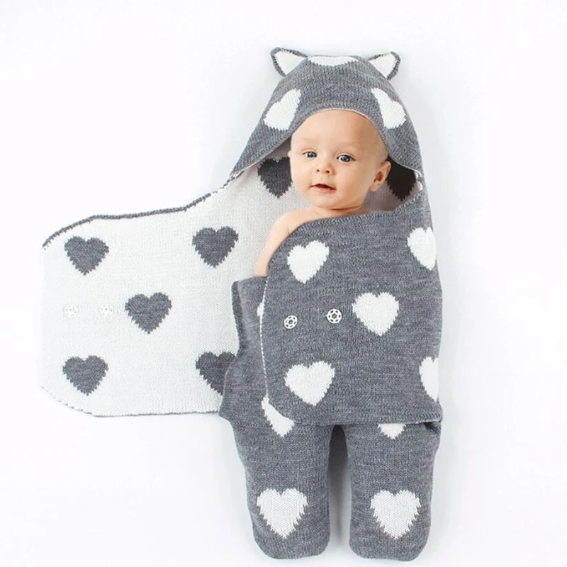 Пеленка для новорожденных пеленка коляски вязаное Хлопковое одеяло и