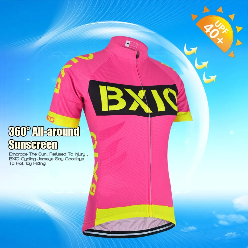Комплект велосипедной одежды BXIO Женский дышащая майка с коротким рукавом и