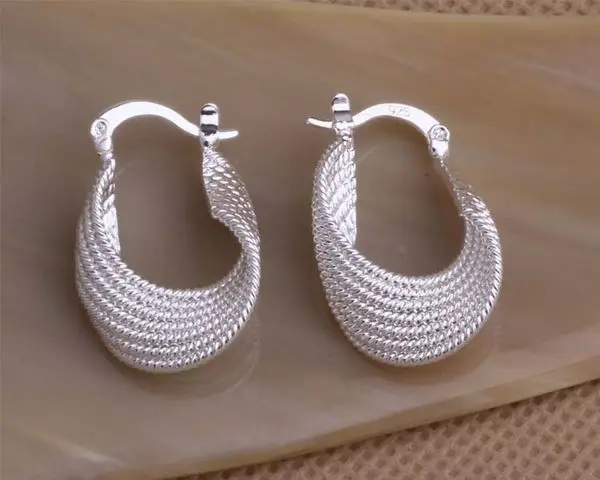Посеребренные серьги серебряные модные ювелирные Polyline/bjiakпа fiuaoaba AE077 | Украшения