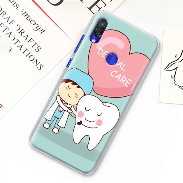 07 Стоматологический зуб чехол для телефона Xiao mi Red mi 7 5 6 Pro Note 7 Pro 5 5A 6 mi A1 A2 8 Lite 9 чехол Coque - Цвет: 07