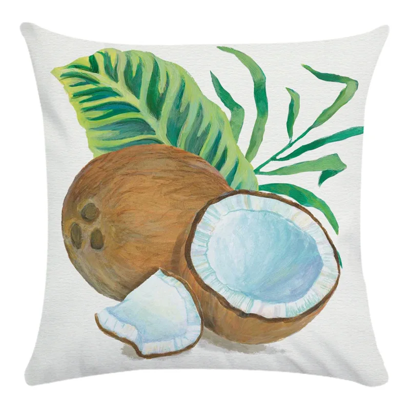Тропический Чехол на подушку Кокосовая оболочка декоративная подушка для дома
