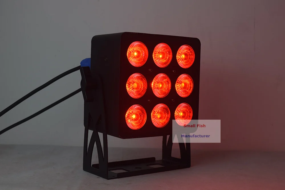 9X18W LED Par огни RGBWA-UV 6в1 плоский DMX контроллер Дискотека профессиональное освещение